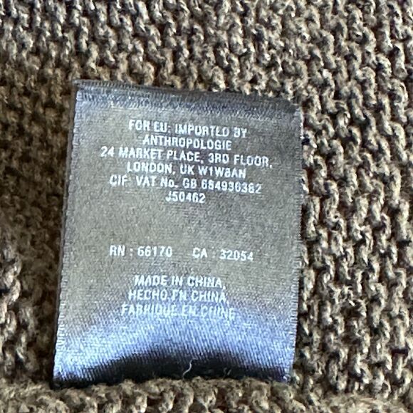 Anthropologie Scalloped Hem Open Front Cardigan Sz S Fairy Whimsygoth Boho - Picture 13 of 15